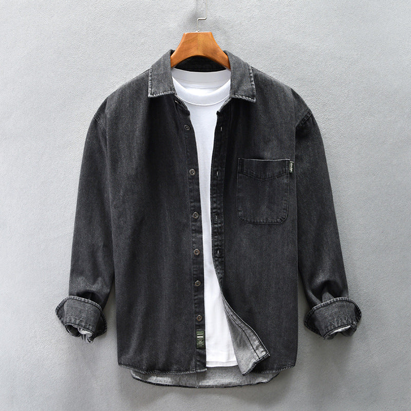 Camicia di jeans a maniche larghe
