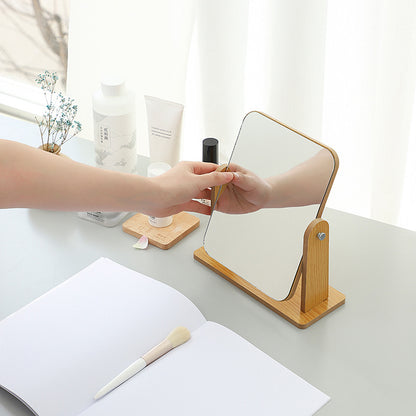 Wooden Makeup Mirror