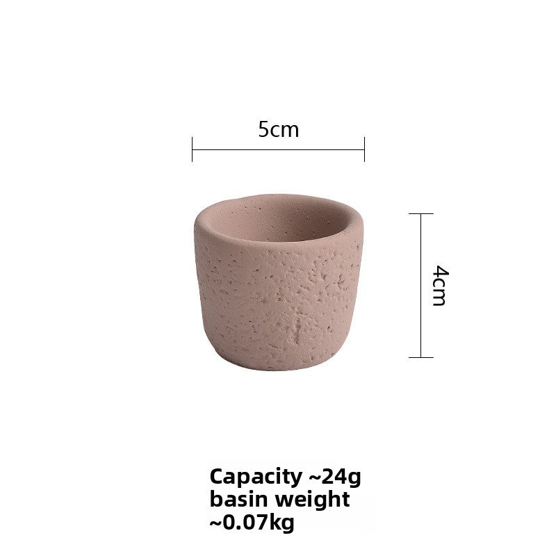 Cement Candle Holder Cup Empty Container