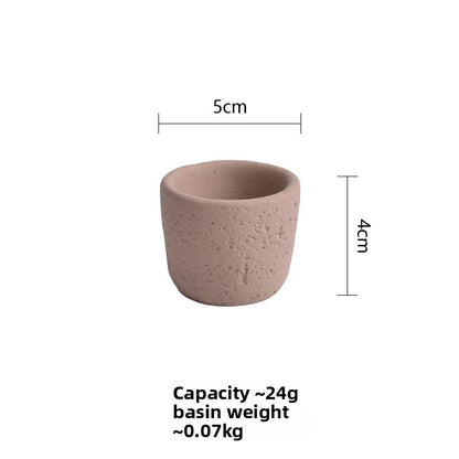 Cement Candle Holder Cup Empty Container