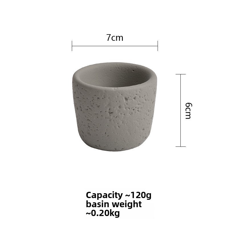 Cement Candle Holder Cup Empty Container