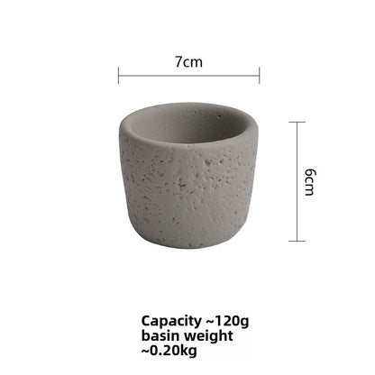 Cement Candle Holder Cup Empty Container