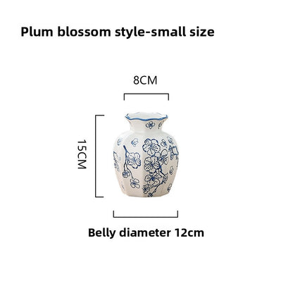Blue and white porcelain vase