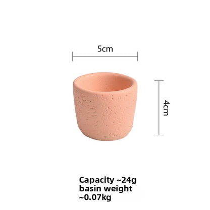 Cement Candle Holder Cup Empty Container