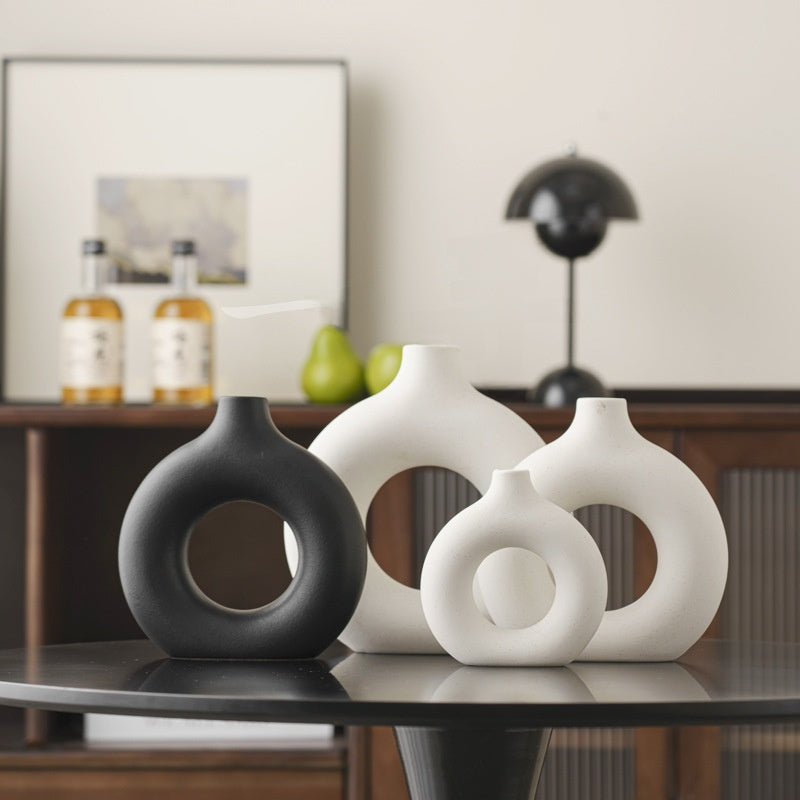 Creative Ceramic Vase Circle Vase