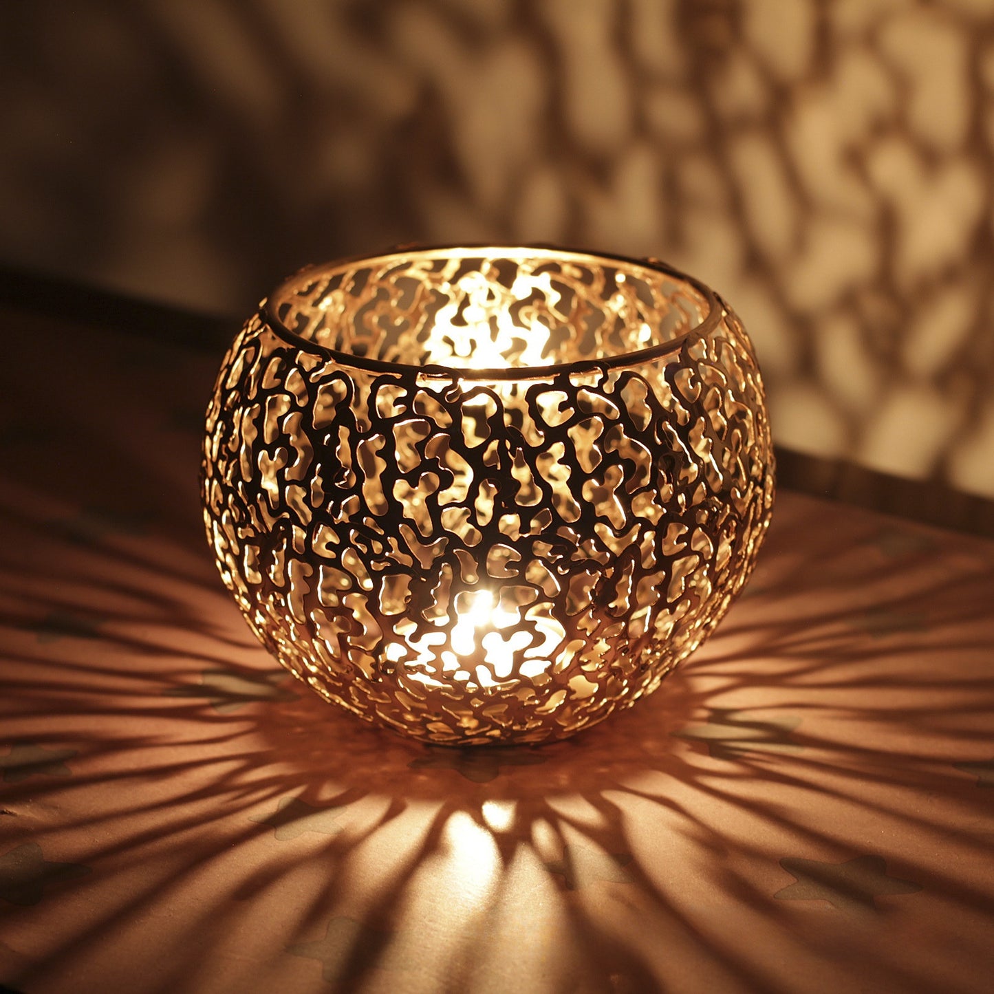Metal Iron Candle Holder Cover Ornament