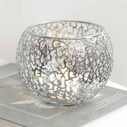 Metal Iron Candle Holder Cover Ornament