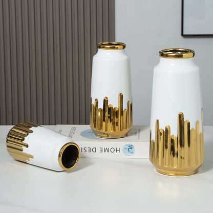 Electroplated Ceramic Vase Decor