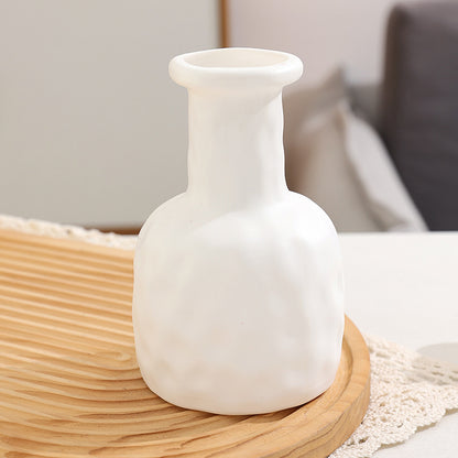 Nordic White Plastic Vase for Home Decor