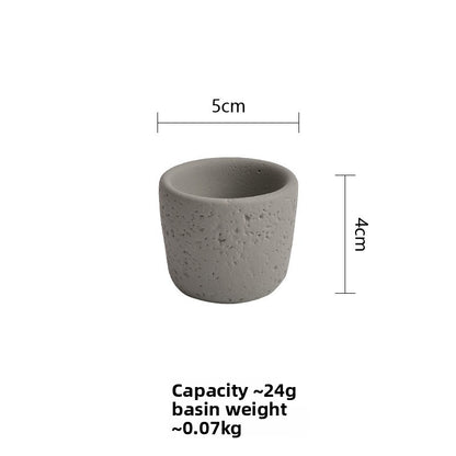 Cement Candle Holder Cup Empty Container