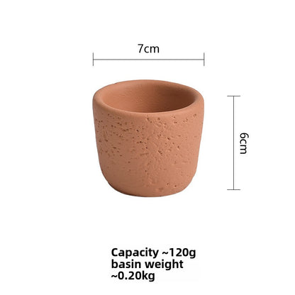 Cement Candle Holder Cup Empty Container