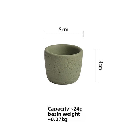 Cement Candle Holder Cup Empty Container