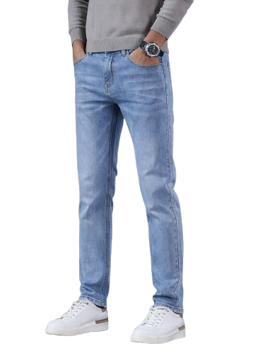 Men's straight-leg jeans