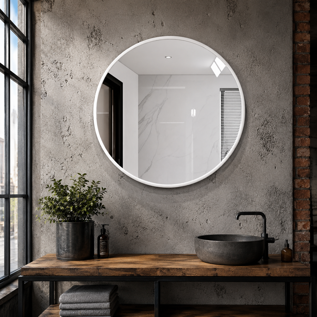 LED Round Wall Mirror