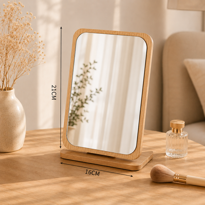 Wooden Makeup Mirror