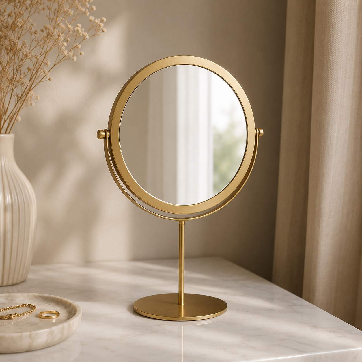 round makeup mirror
