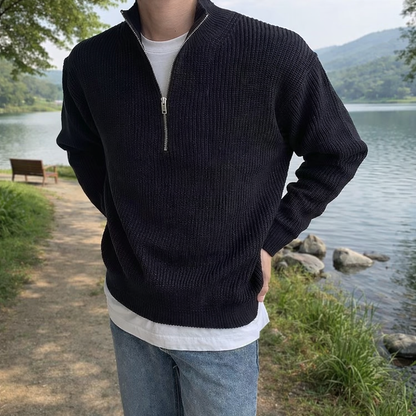 Knitted halfzip Sweater