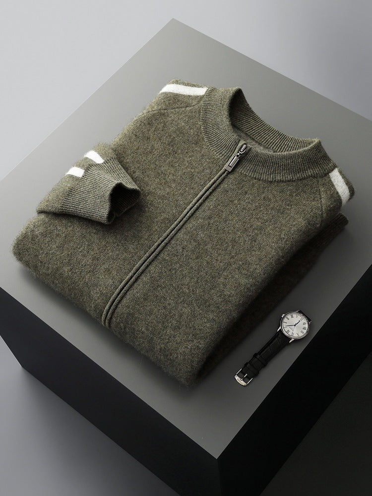 Men's Wool Cardigan Sweater