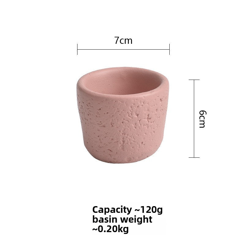 Cement Candle Holder Cup Empty Container