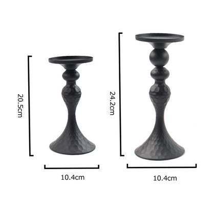 Hammered Iron Candle Holder European Home Decor
