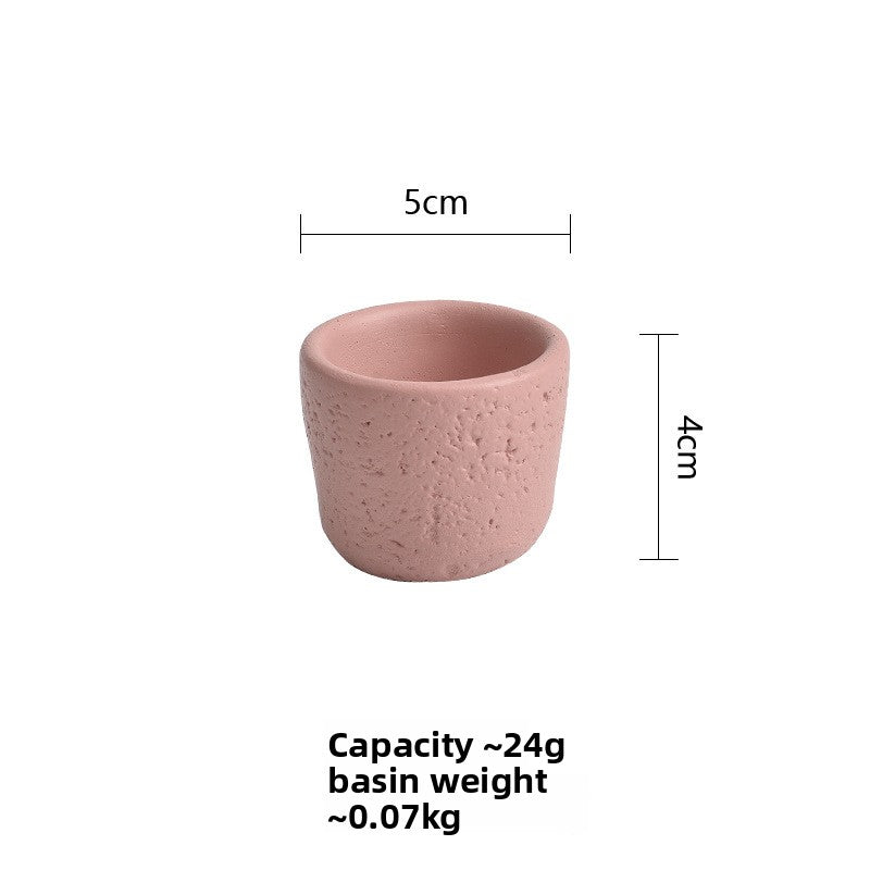 Cement Candle Holder Cup Empty Container