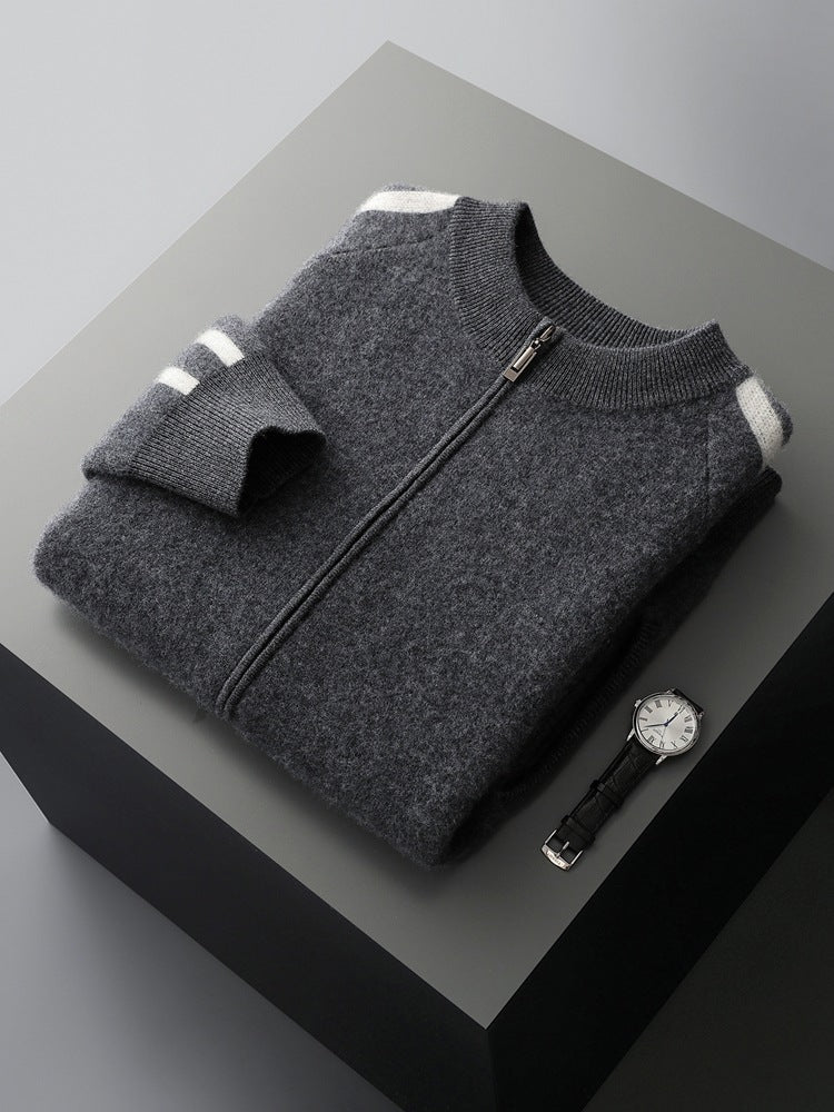 Men's Wool Cardigan Sweater