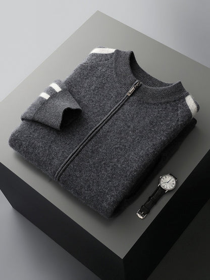 Men's Wool Cardigan Sweater