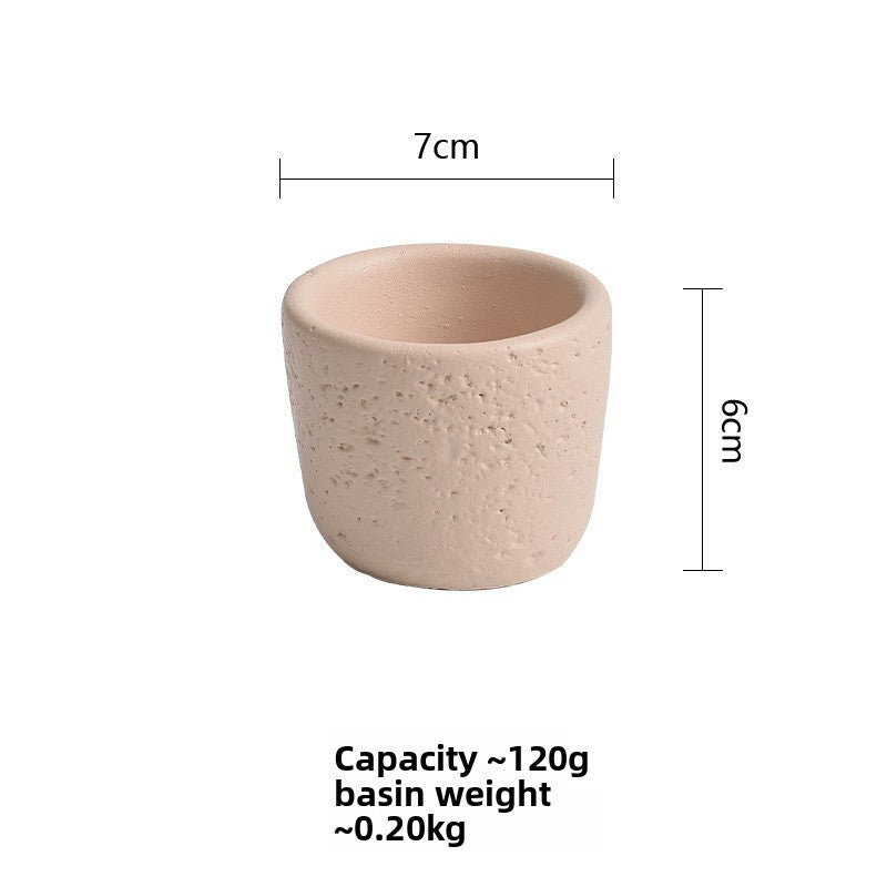 Cement Candle Holder Cup Empty Container