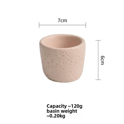 Cement Candle Holder Cup Empty Container
