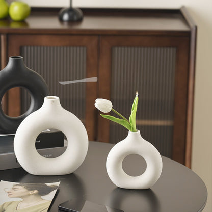 Creative Ceramic Vase Circle Vase