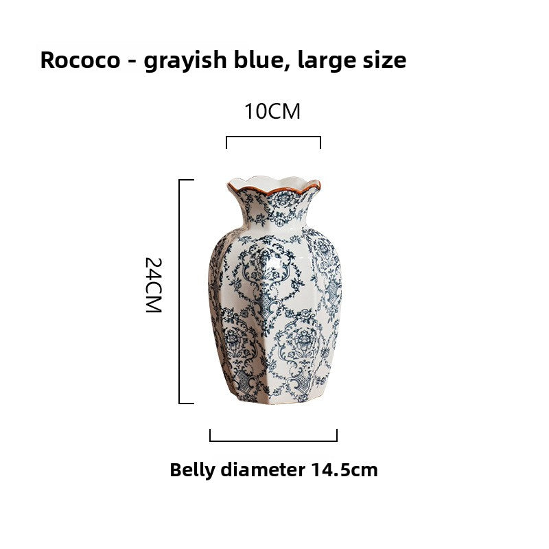 Blue and white porcelain vase
